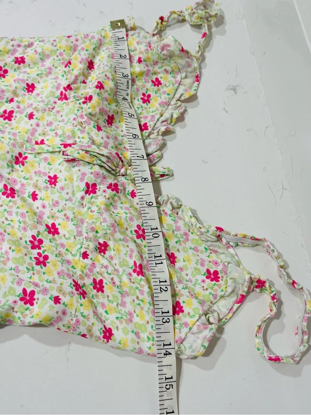 Charlie Holiday Floral Ruffle Mini Dress EUC - Picture 14 of 16